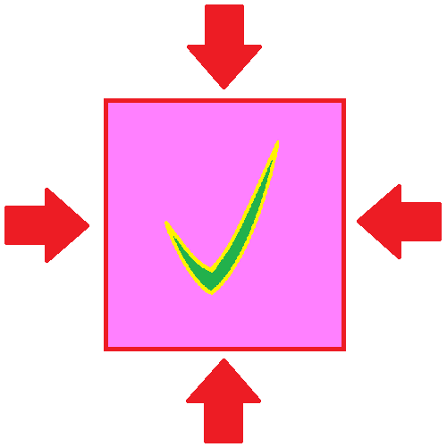 an image with arrows smashing a square
